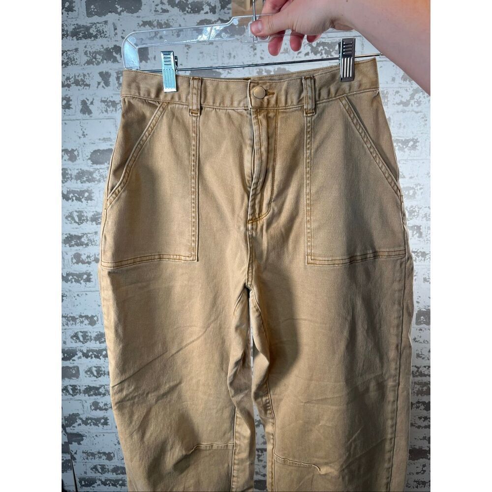 Back country | women tan barrel pants cotton blend